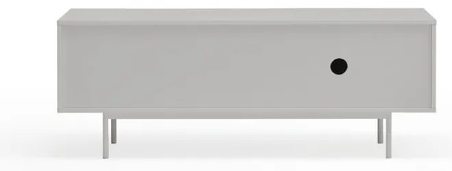 Comodă TV gri/în culoare naturală cu aspect de lemn de stejar 140x52 cm Sierra – Teulat