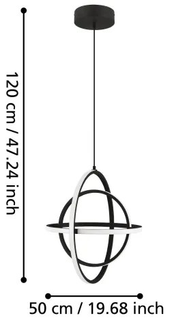 Lustră LED pe cablu RETORNIO LED/38W/230V Eglo 39892