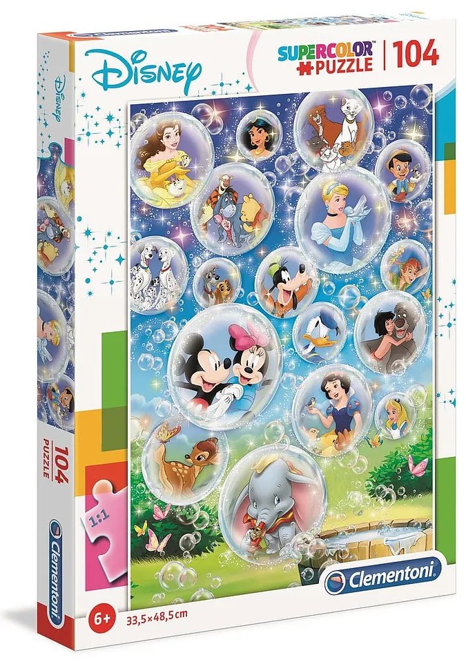 Disney Classics Bubbles Puzzle Clementoni 104 bucăți