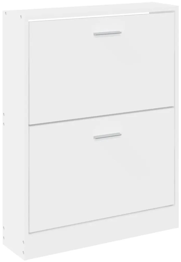 Pantofar, alb, 59x17x81 cm, lemn prelucrat Alb, 59 x 17 x 81 cm, 1