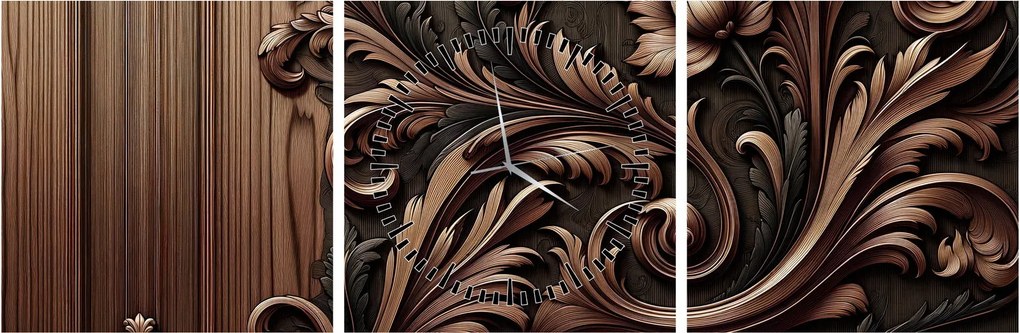 Tablou - Model din lemn (cu ceas) (90x30 cm)