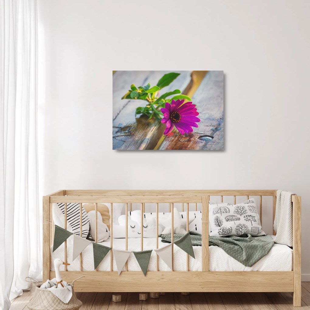 Tablou pe sticlă flori tăiate (70x50 cm)