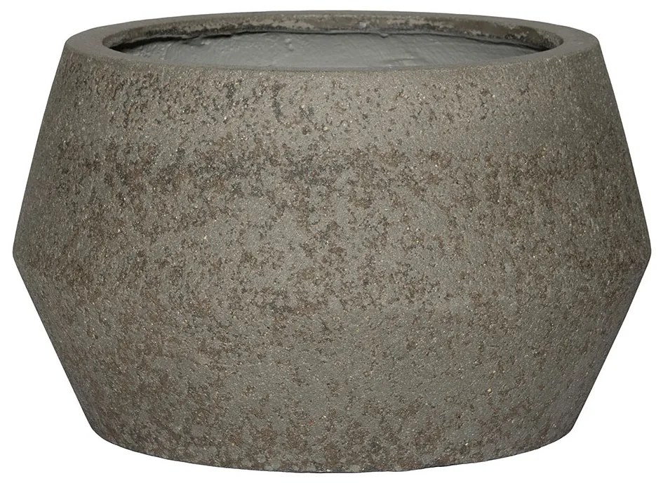 Ghiveci Harley Low, diorit gri, dimensiuni multiple - Ghivece ceramice mărimea: S - ⌀ 36, h. 21,5 cm