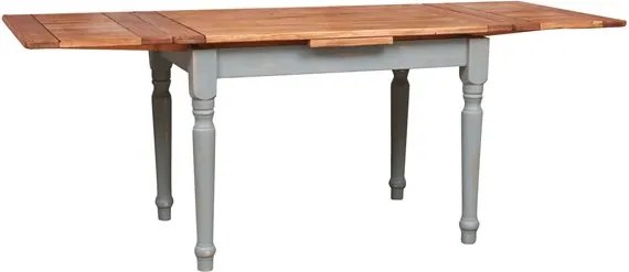 Masa extensibila, L120(210) 80 H80 cm, natur gri antichizat, lemn masiv