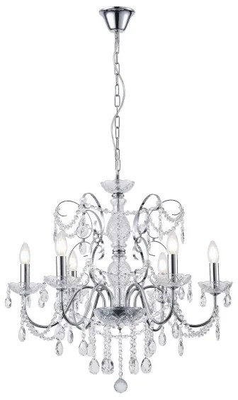 Lustră pe lanț 6xE14/15W/230V