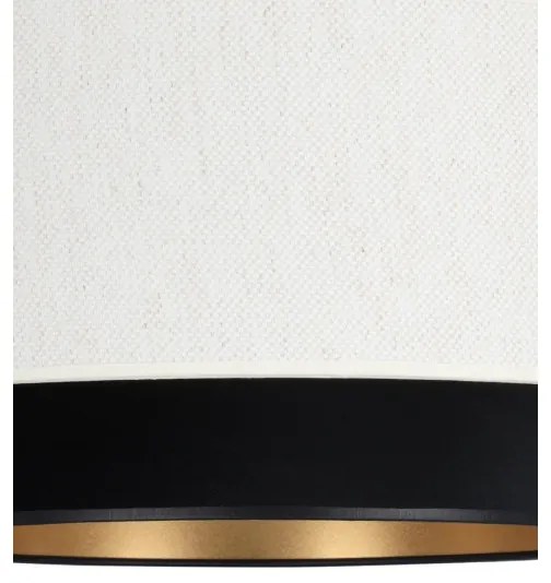 Lustră aplicată NATIA 1xE27/60W/230V Ø 45 cm alb/negru