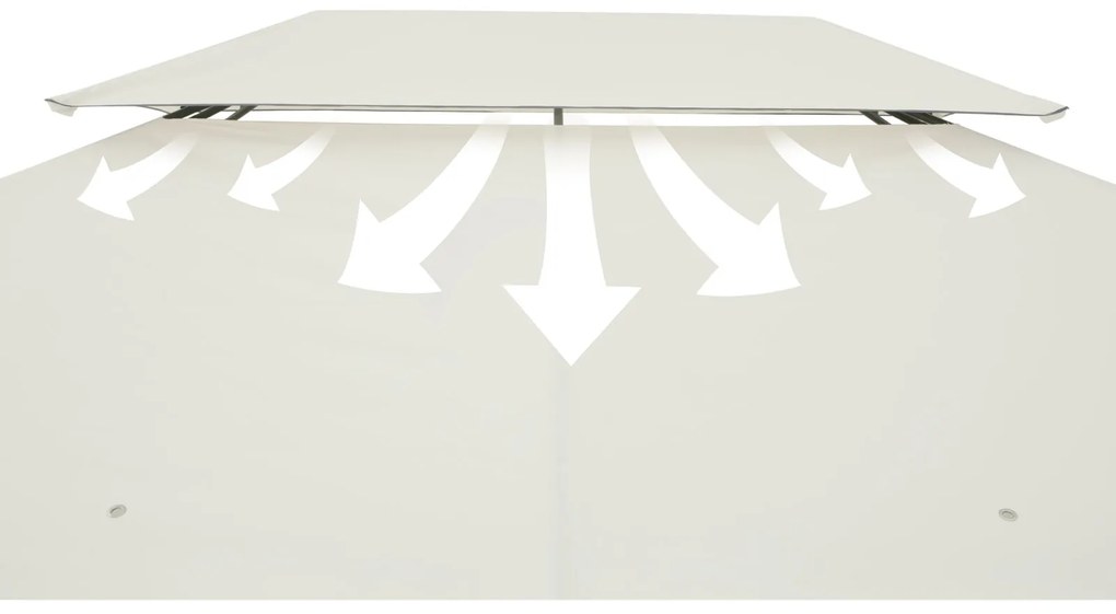 Deuba Pavilion de gradina Topas 4x3 crem