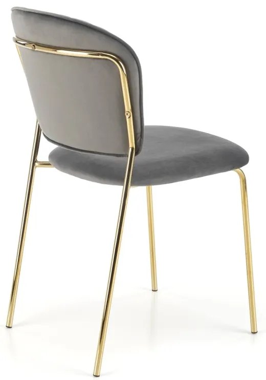 Scaun K499 velvet gri
