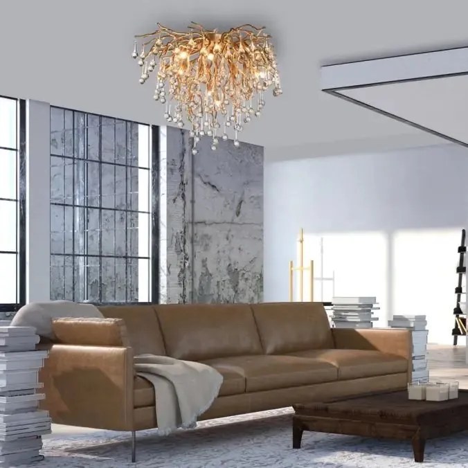 Lustra aplicata design magnific ICICLE alama antic, D-50cm