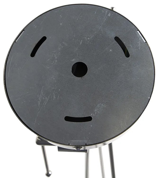 Lampă suspendată din oțel cu abajururi din in alb 35 cm cu 2 lumini - Blitz