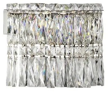 Aplica de perete LED crom, cristale sticla NUVIA