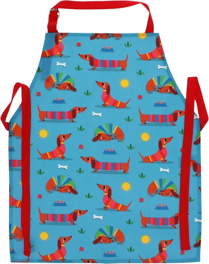 Șorț de bucătărie pentru copii din bumbac Sunny Sausage Dog – Rex London