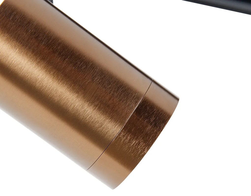 Spot cu șină modern monofazat bronz închis - Jeana