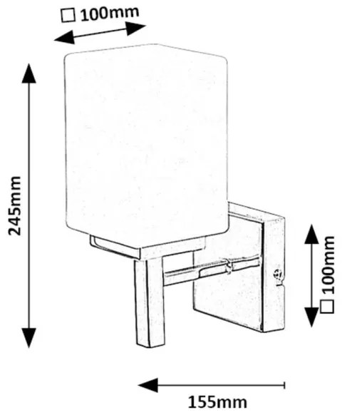 Aplică pentru baie Rabalux 71061 ZENKAI 1xE14/10W/230V IP44 negru