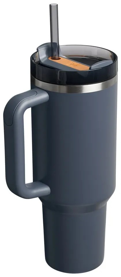 Termos albastru închis cu pai din oțel inoxidabil 1,18 l Quencher H2.0 FlowState Tumbler Twilight – Stanley