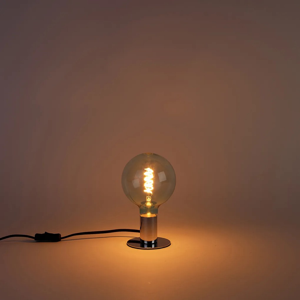 Lampa LED cu filament spirala E27 reglabila G125 albastru 4W 180 lm 1800K