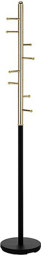 Cuier pom FERRO, auriu/negru, metal, 30x173 cm