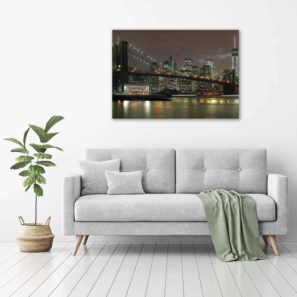 Tablou canvas New york, pe timp de noapte