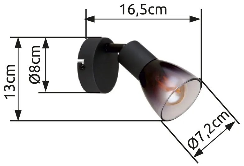Aplica de perete stil minimalist SATELLA 1L