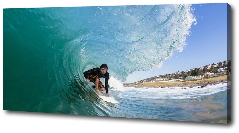 Tablou canvas Surfer pe val