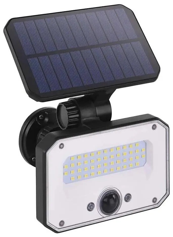 Proiector LED solar cu senzor de mișcare SPILO LED/3,7V 3600mAh 3000K IP54 + telecomandă