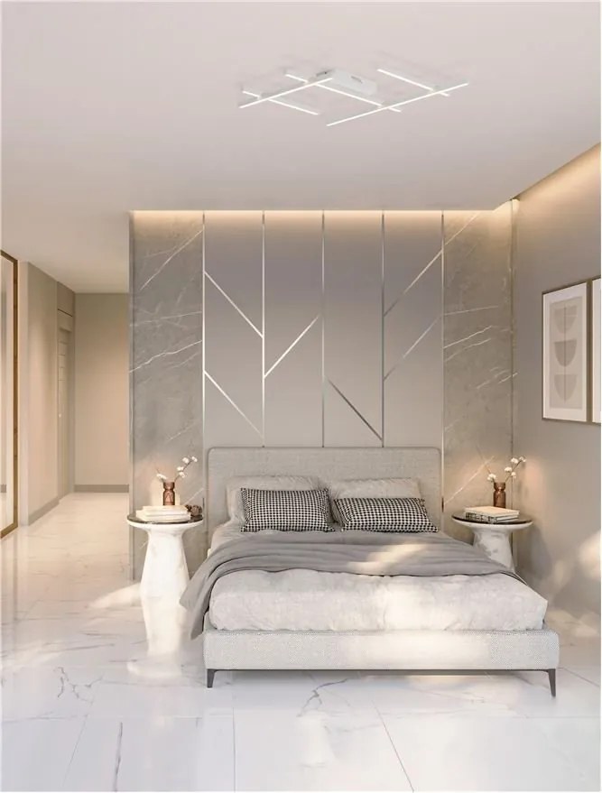 Lustra aplicata LED moderna design geometric PACE