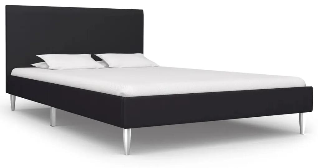 280942 vidaXL Cadru de pat, negru, 120 x 200 cm, material textil