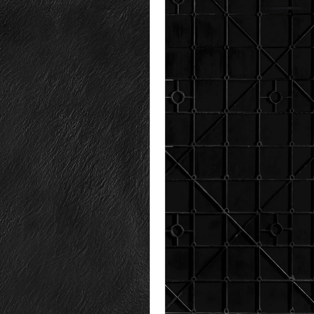 Cadita pentru dus Magnum neagra 90x90