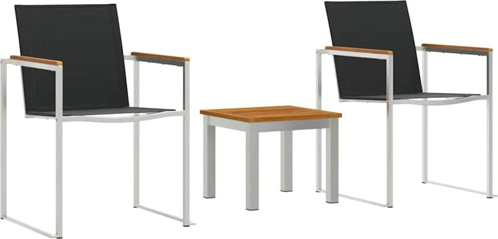 vidaXL Set de masă pentru grădină 3 pcs Lemn Solid de Acacia