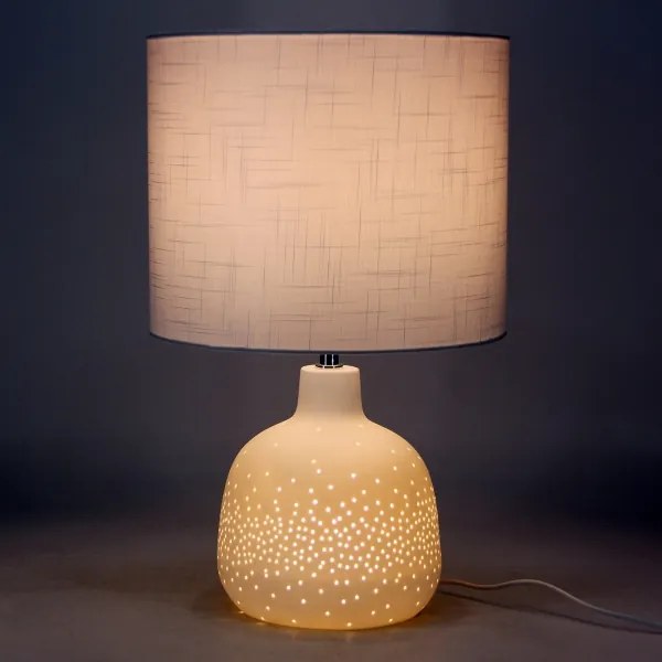 ONLI - Lampă de masă ELUMA 2xE27/15W/230V 48 cm albă