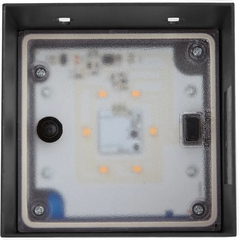 Lampă de perete de exterior neagră, inclusiv LED, cu 2 lumini, IP65, cu lumină reglabilă și solară - Charlene