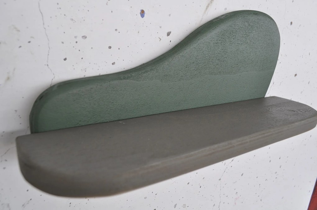 Raft de perete Mehehe (verde închis + gri). 1127535