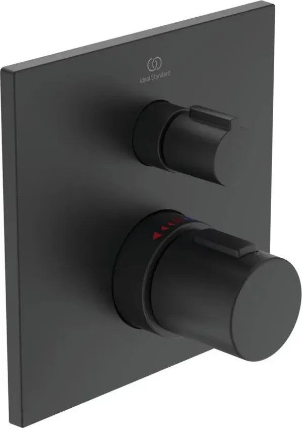 Baterie dus incastrata Ideal Standard Ceratherm C100 negru mat