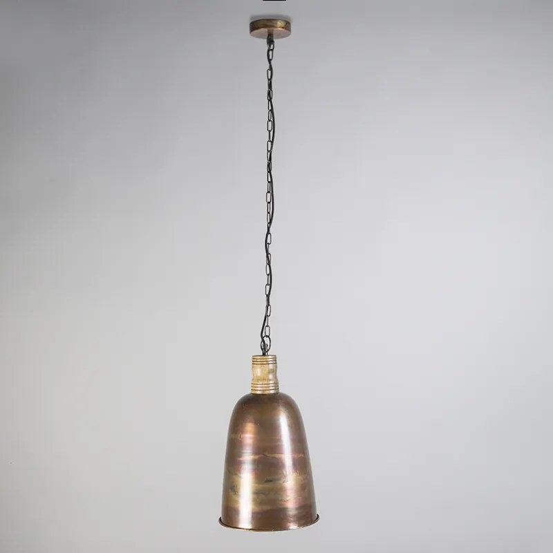 Lampă suspendată vintage cupru cu auriu - Burn