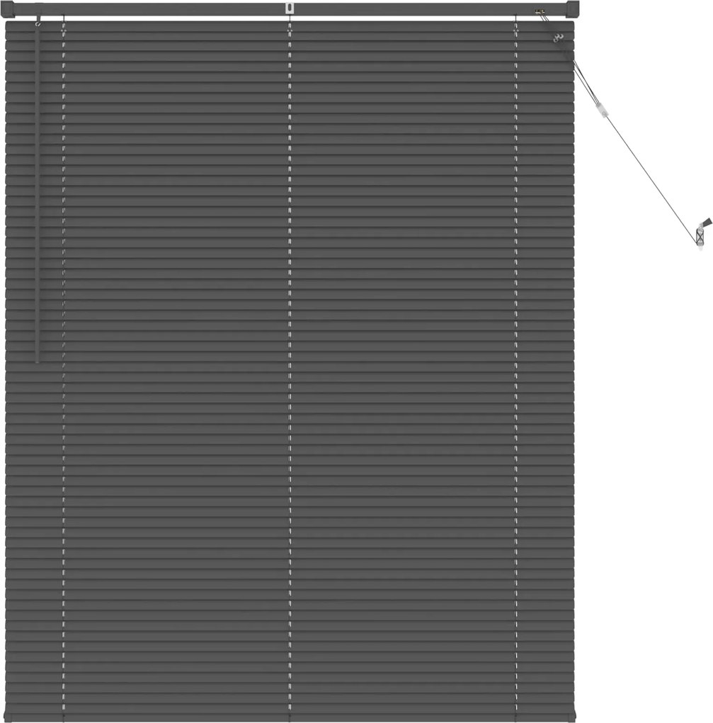 vidaXL Jaluzea venetiană Manual Gri argintie 150 x 110 cm PVC