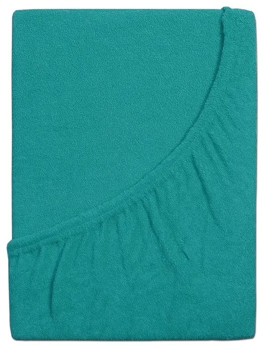 Cearsaf frote pentru patut de copii EXCLUSIVE 70x140 cm turcoaz