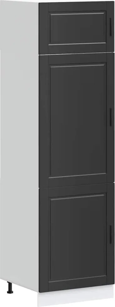 vidaXL Dulap de bucătărie „Porto” din lemn negru prelucrat