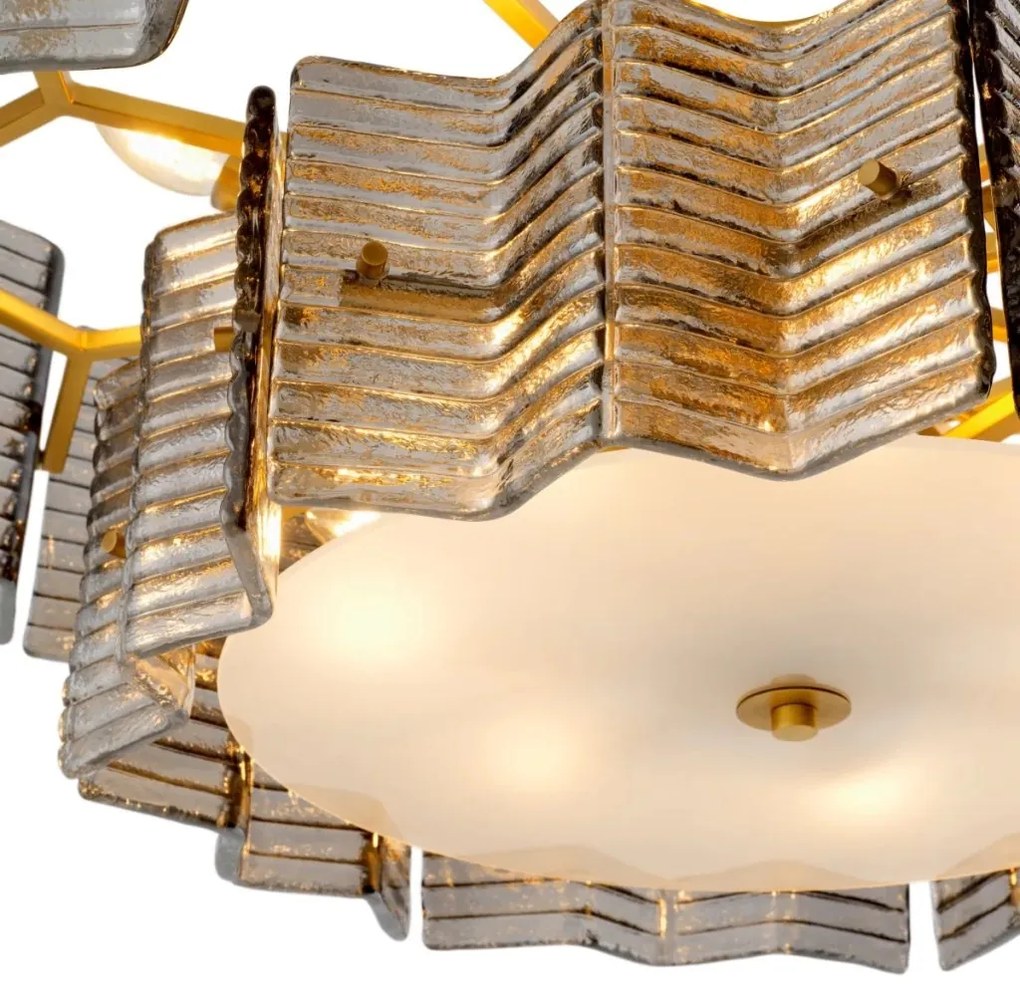 Candelabru design LUX, Sticla, Alama Antic, Silvano