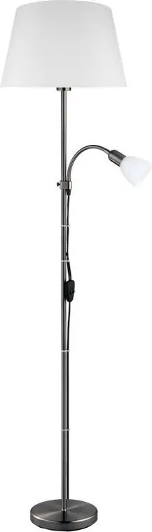 Eglo 31178 - Lampadar ALMACEN 1xE27/60W/230V + 1xE14/25W negru/alb