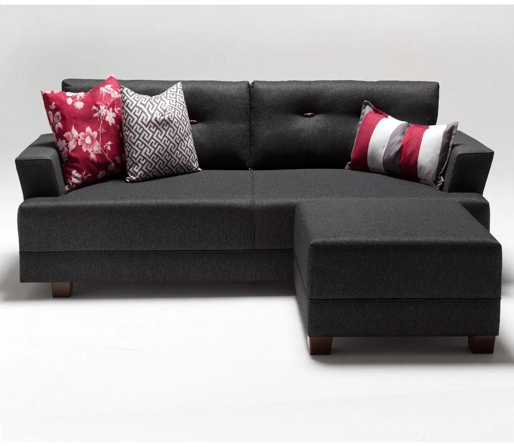 Coltar Balzan Corner Sofa, 208 x 85 x 78 cm, Gri