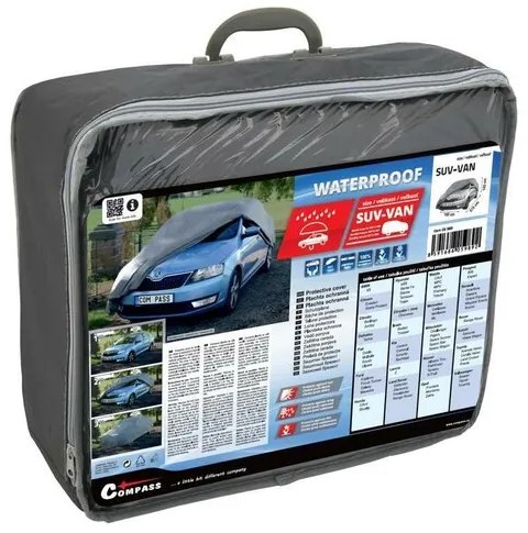 Prelată de protecție Compass FULL SUV-VAN 100% WATERPROOF, 515 x 195 x 142 cm