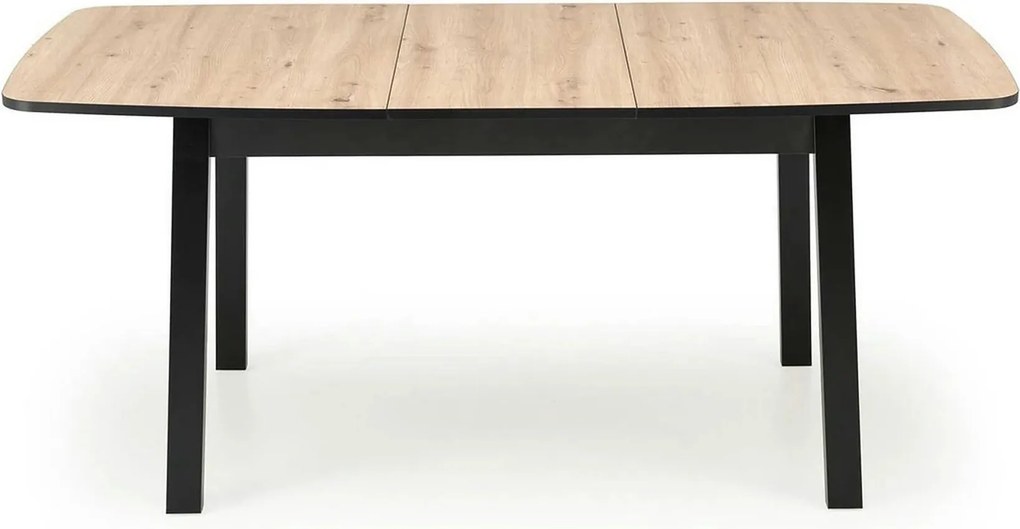 Masa extensibila BARRIL, stejar artisan/negru, 130/170x80x72 cm