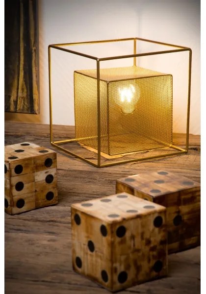 Lampă de masă EXTRAVAGANZA MORRIS 1xE27/40W/230V alamă Lucide 78591/01/02