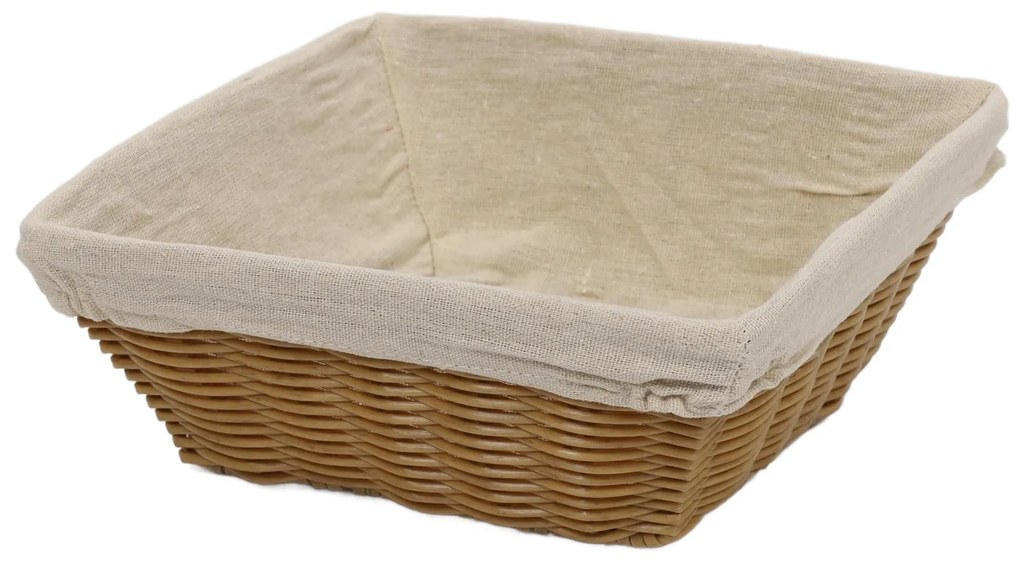 Coș de pâine cu căptușeală textilă, 24 x 24 cm, Kesper