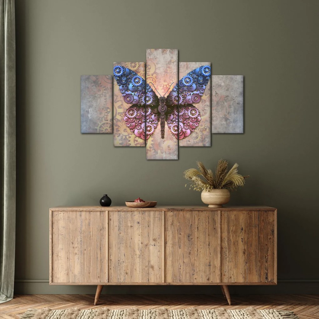 Tablou - Fluture steampunk (150x105 cm)