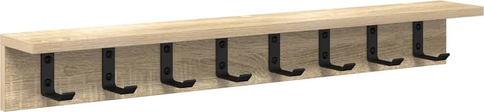 vidaXL Răcător de paltoane montat pe perete Pe perete Stejar Sonoma