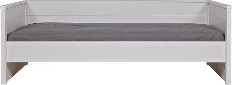 Pat/Canapea din pin alb Jade, 74x209x100 cm
