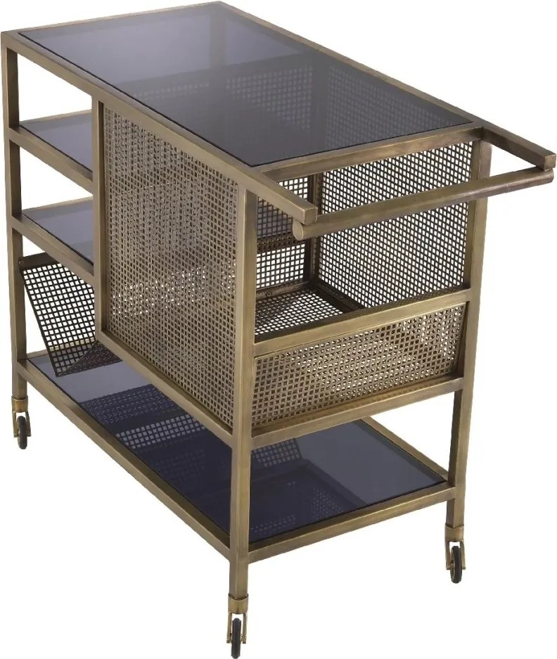 Gheridon, Masuta cu roti design LUX Sterling