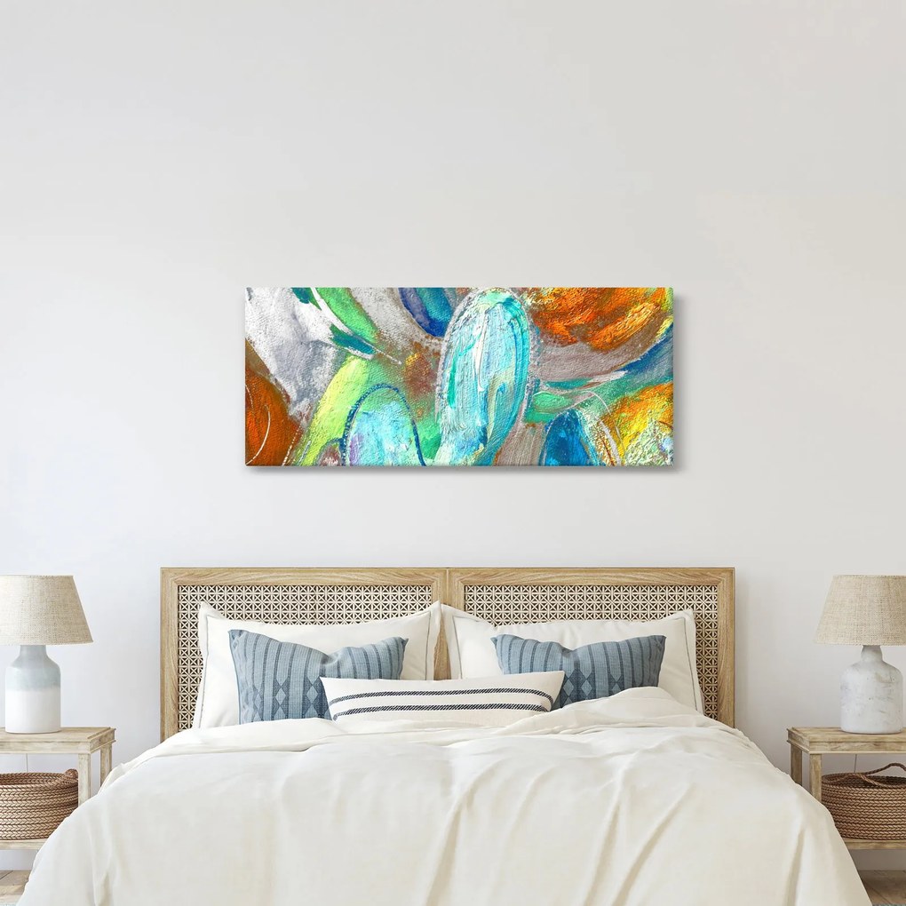 Tablou - Abstract colorat (120x50 cm)