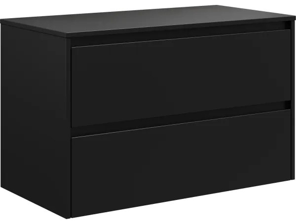 Corp de baie TRONDHEIM pentru lavoar 90 cm, negru